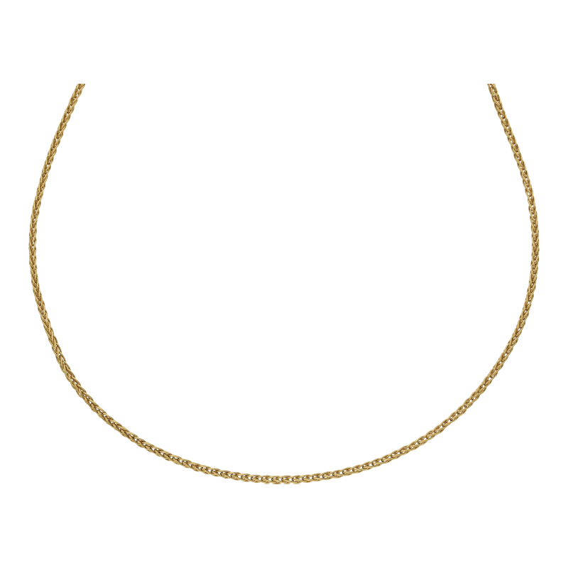 Zopfkette 50 cm Länge 750/ 18 K Gold