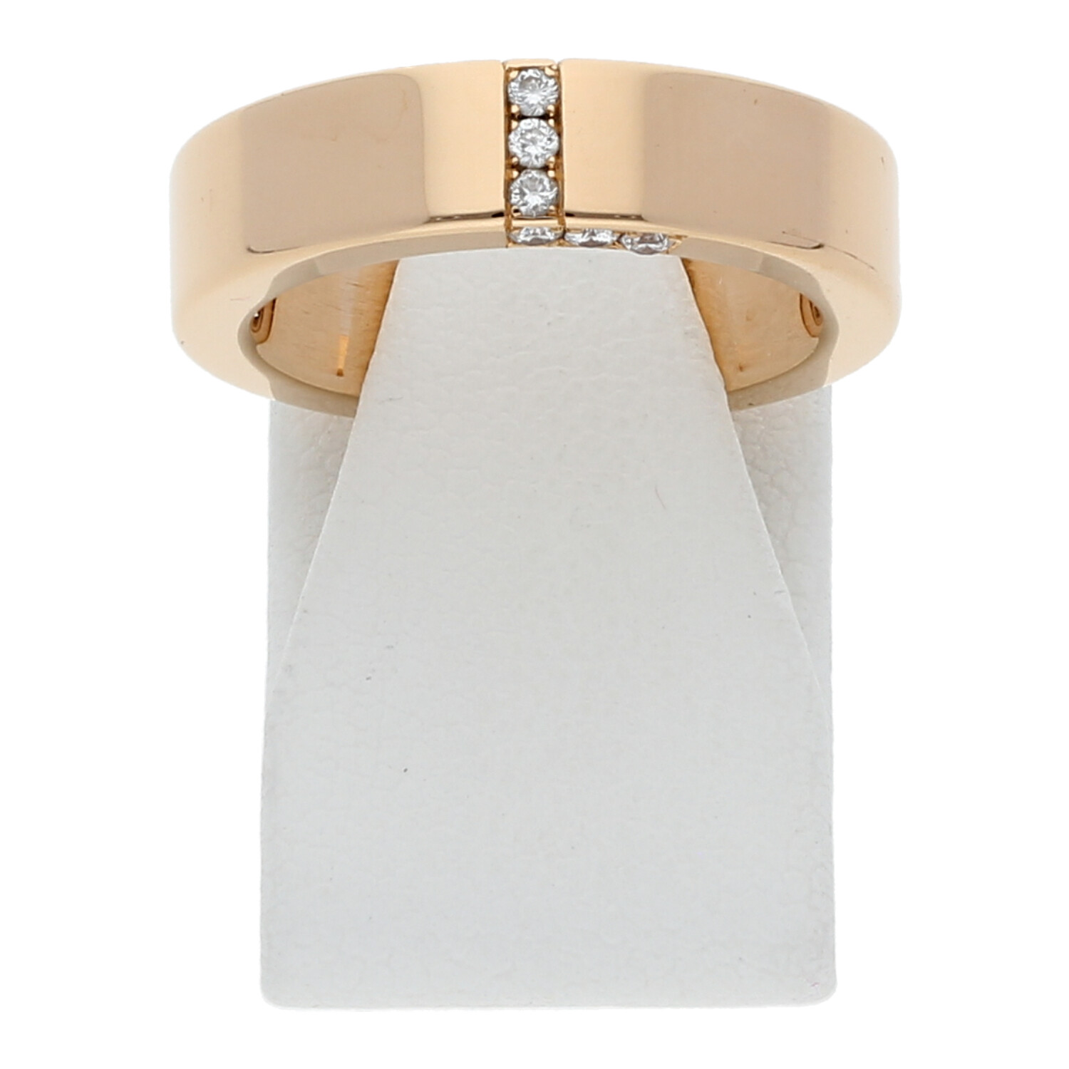 Diamant Brillant Ring 0,11 ct 750 Rotgold