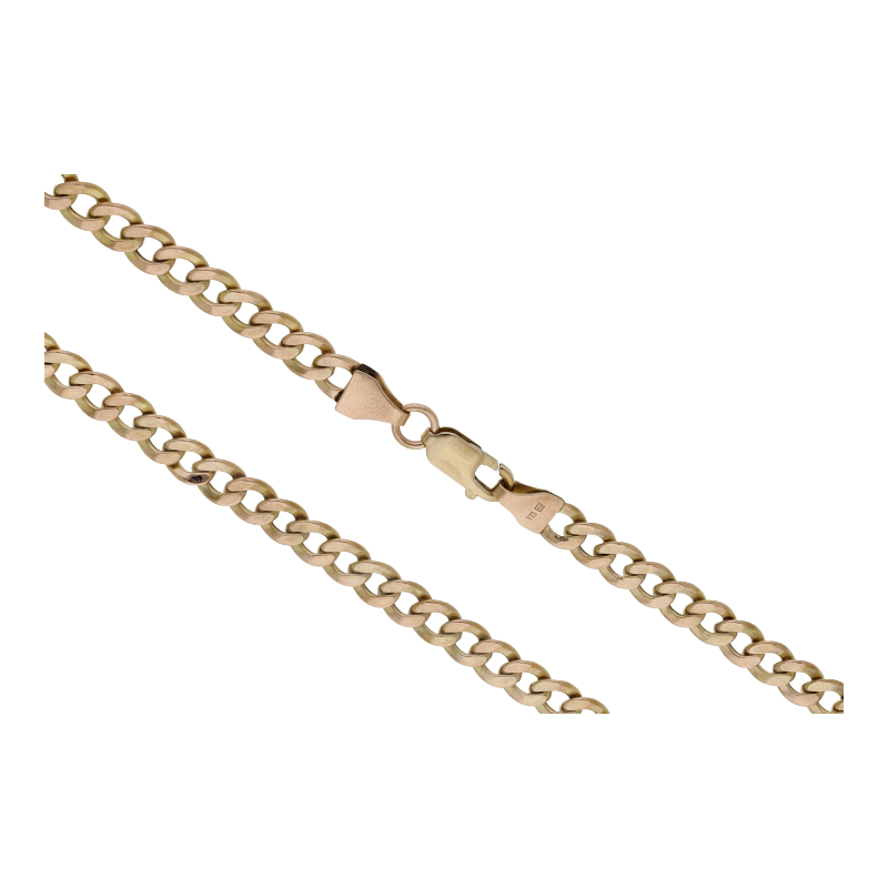 Panzer Kette 50 cm Länge 333/ 8 K Gold