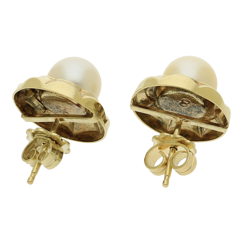 Zuchtperlen Ohrstecker 585/ 14 K Gold
