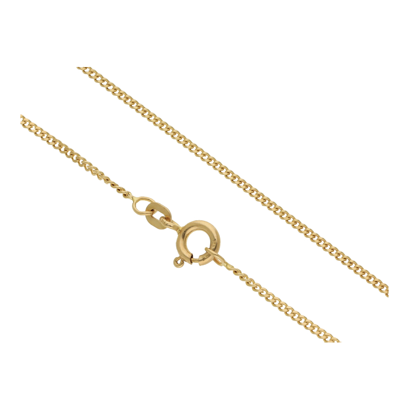 Panzer Kette 50 cm Länge 585/ 14 K Gold