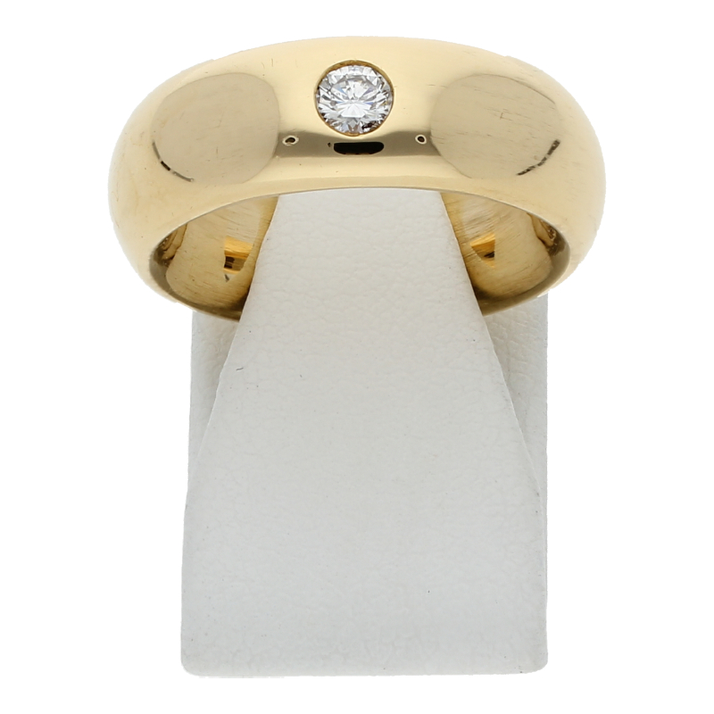 Brillant Ring 0,15 ct 750/ 18 K Gelbgold