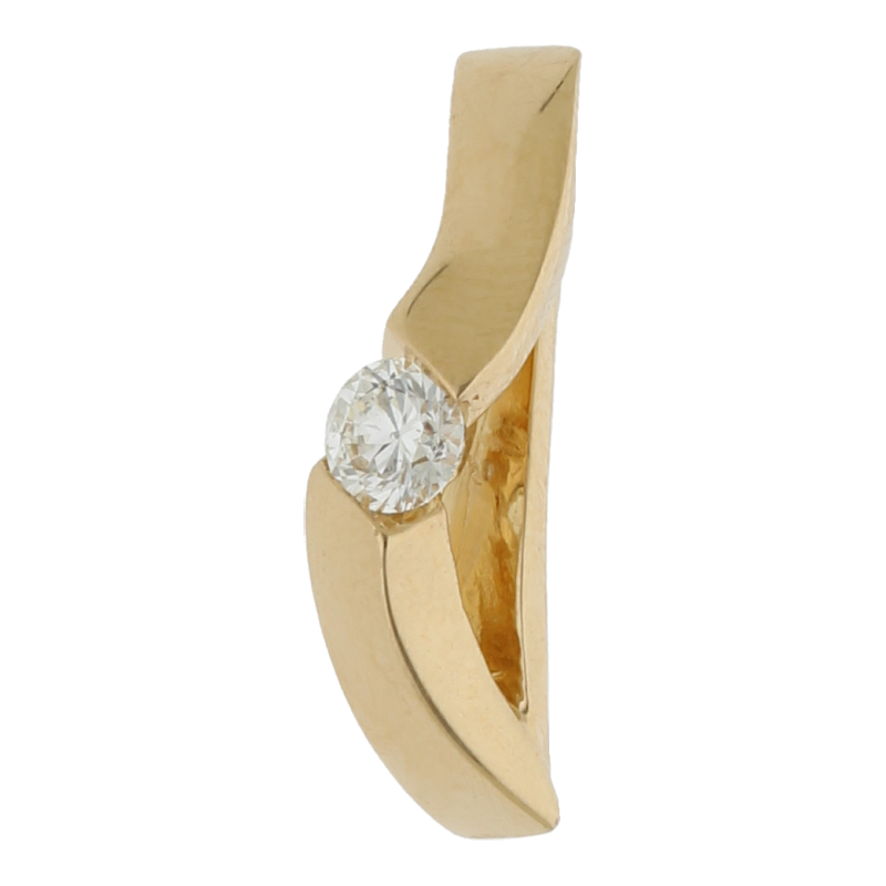 Brillant Anhänger 0,30 ct 750/ 18 K Gold