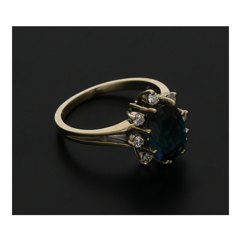Turmaliln Brillant Ring