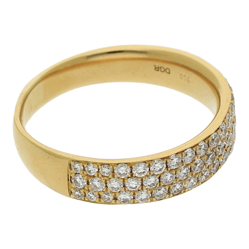Brillant Bandring Feines Weiß 18K/750, NP ca. 3000€