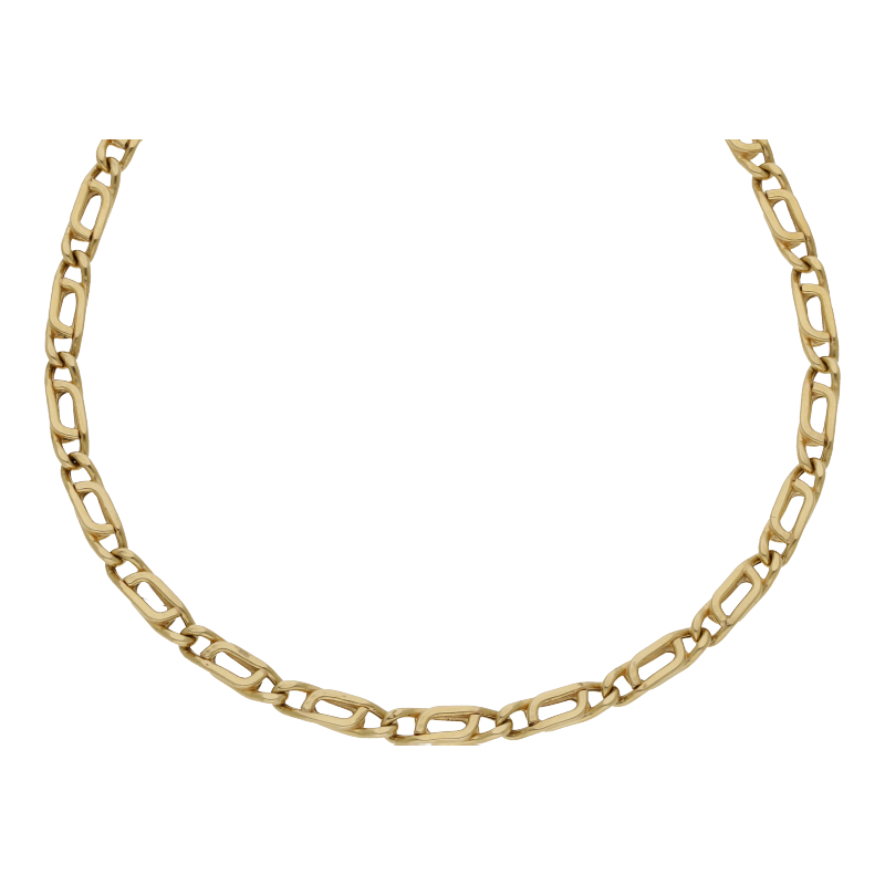 Figarokette Gold 18K, 60 cm. NP ca. 3500 Euro