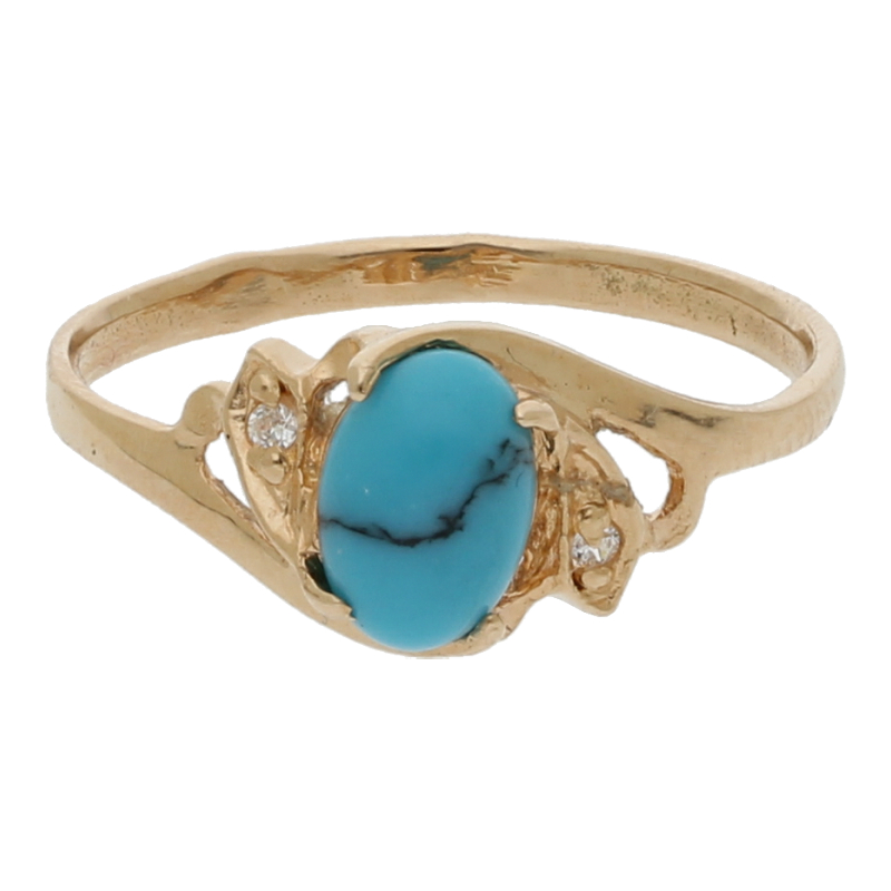 Türkis Ring 583/ Gold