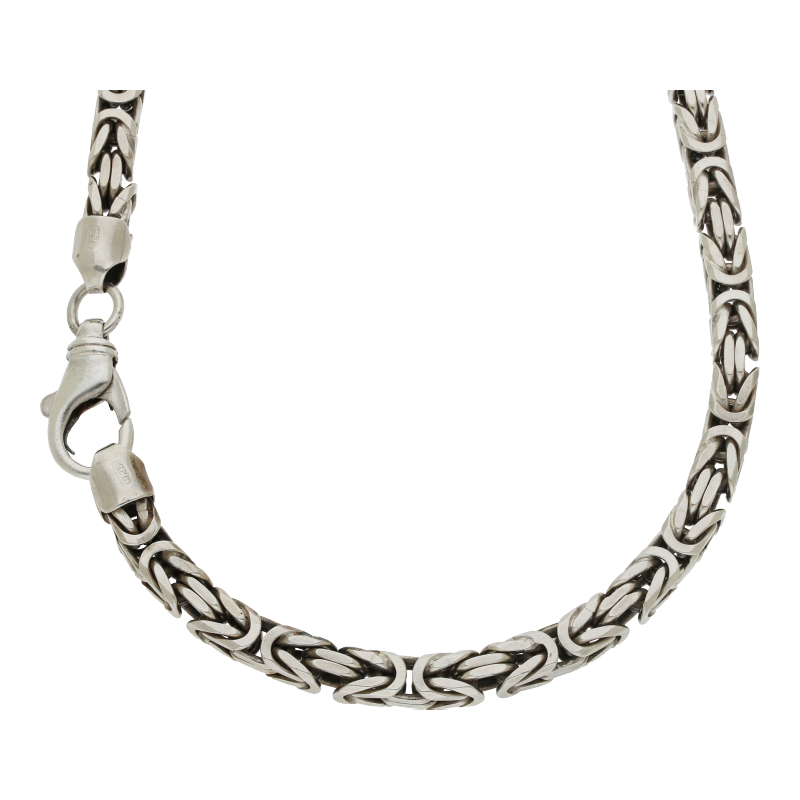 Halskette 925 Silber Königskette Breite 5,0 mm Länge 50 cm