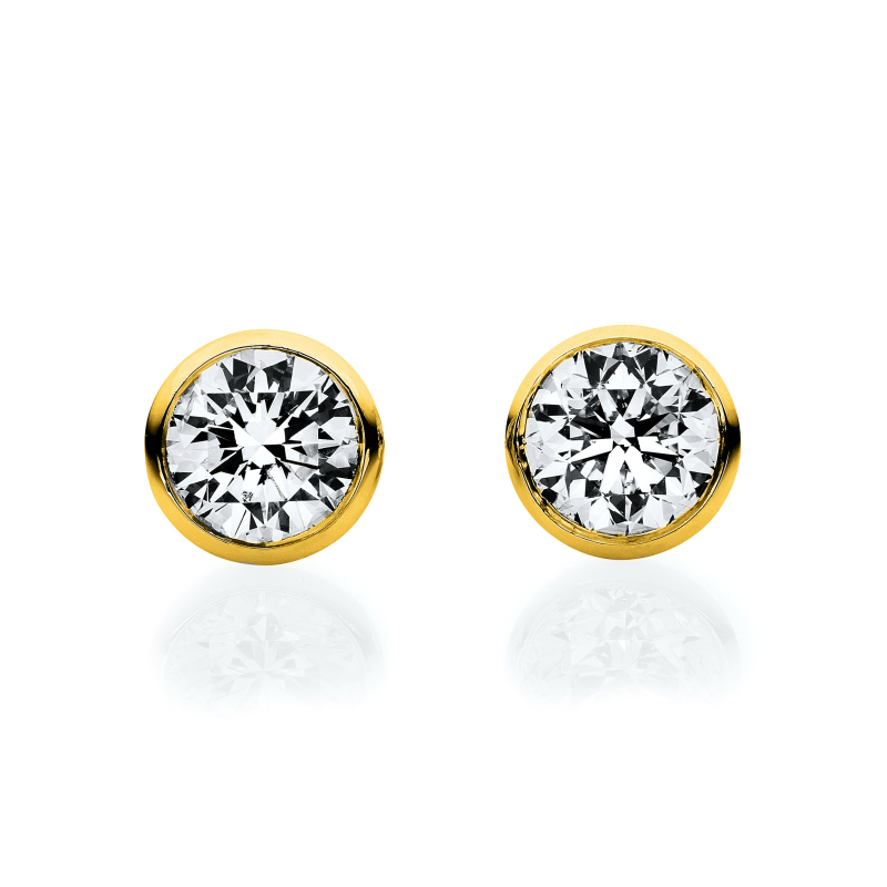 Brillant Ohrstecker 0,10 ct 750/ 18 K Gold