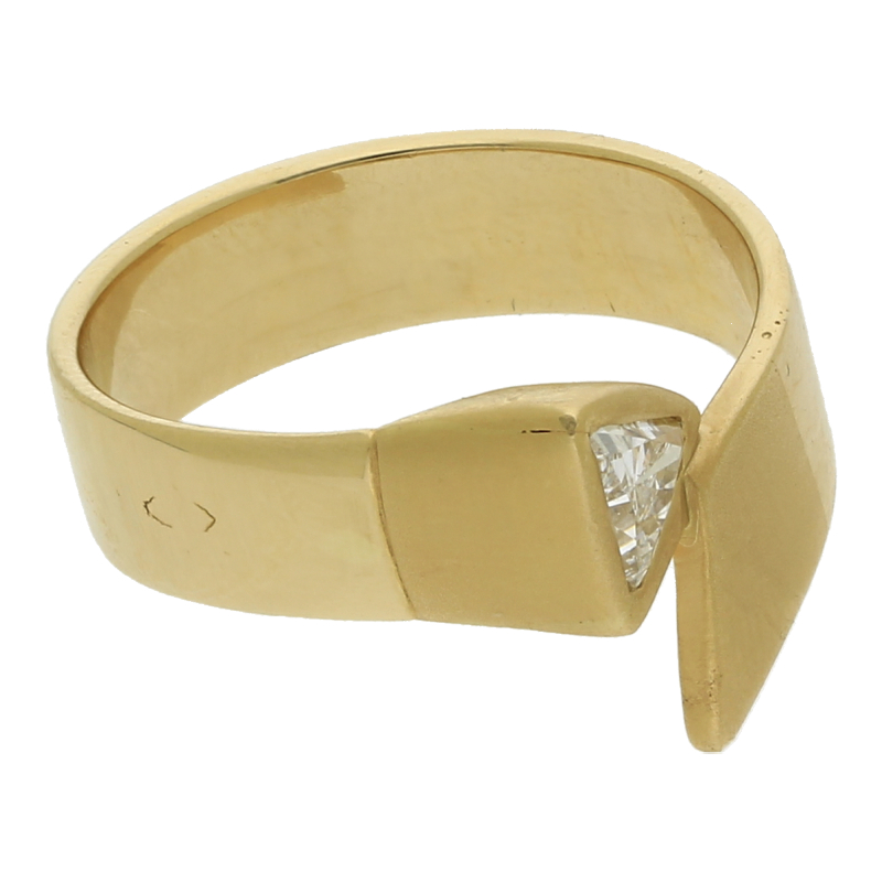 Triangel Diamant Ring 750/ 18 K Gold