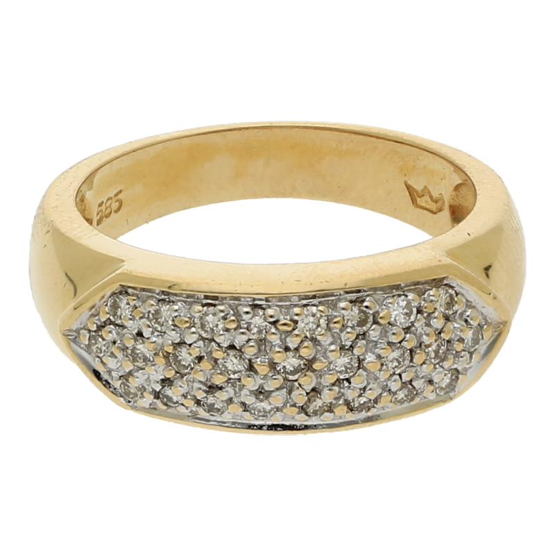 Brillant Ring ca. 0,25 ct H-Si 585 Gold