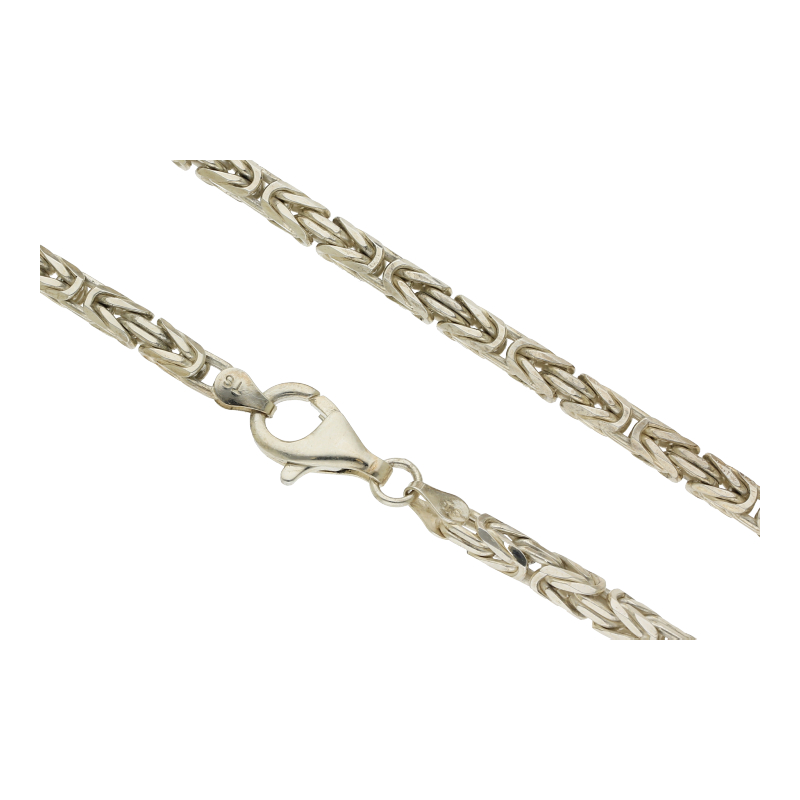Halskette 925 Silber Königskette Länge 55 cm Breite 3,9 mm
