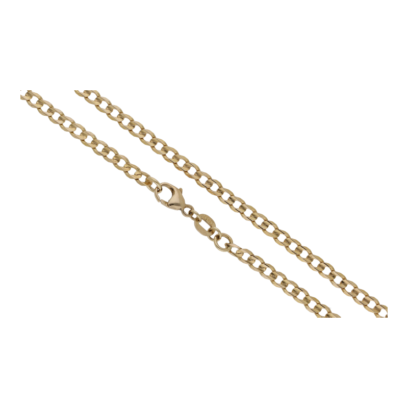 Panzer Kette 62 cm Länge 585/ 14 K Gold