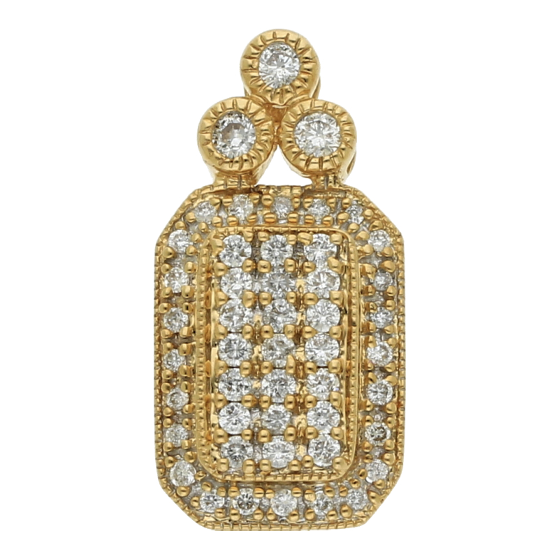 Diamantanhänger 585/14 K Gelbgold Brillant ca. 0,75ct.  (H) Weiß (Si) Kleine Einschlüsse