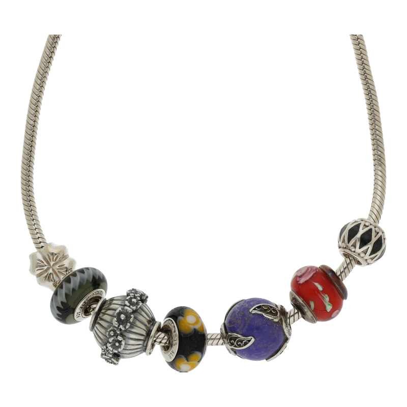 Pandora Halskette mit Charms 925 Silber