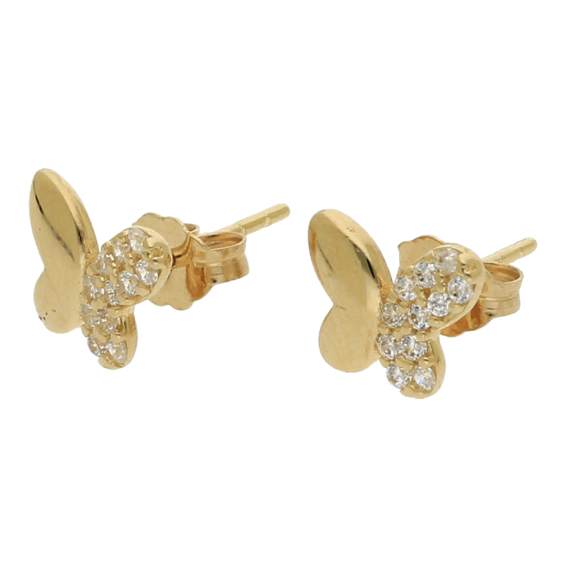 Schmetterling Ohrstecker 585/ 14 K Gold
