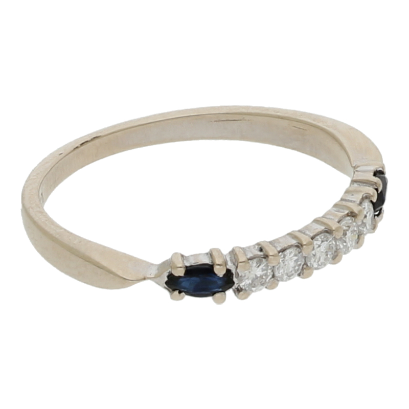 Saphir Brillant Ring 750/ 18 K Gold