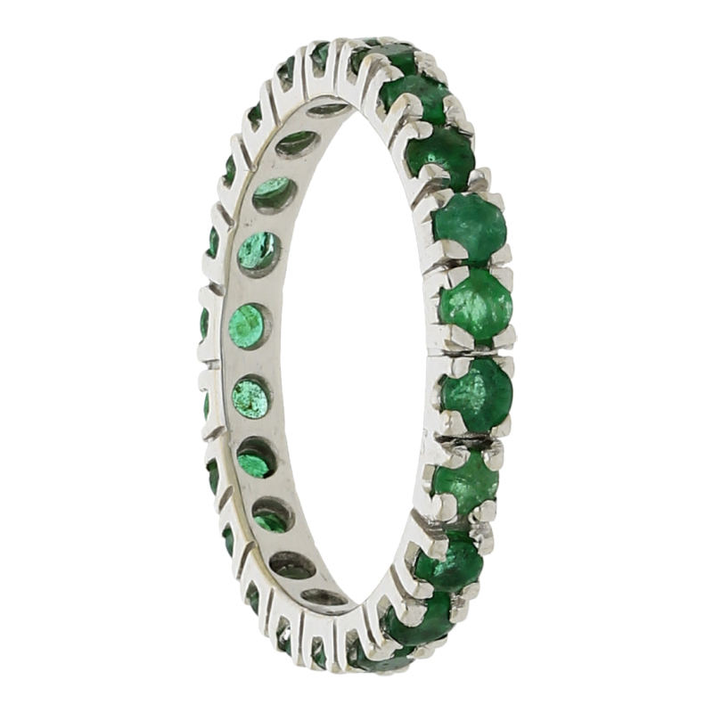 Smaragd Memoire Ring 585/ 14 K Gold