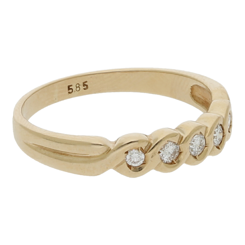 Memoire Brillant Ring 585/ 14 K Gold