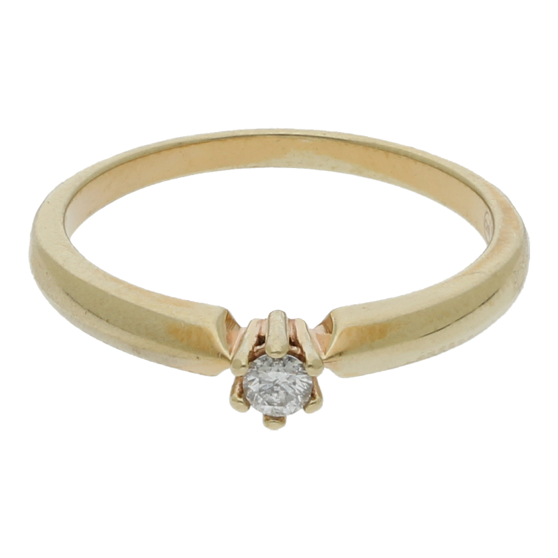 Christ Solitär Brillant Verlobungsring 333 Gold