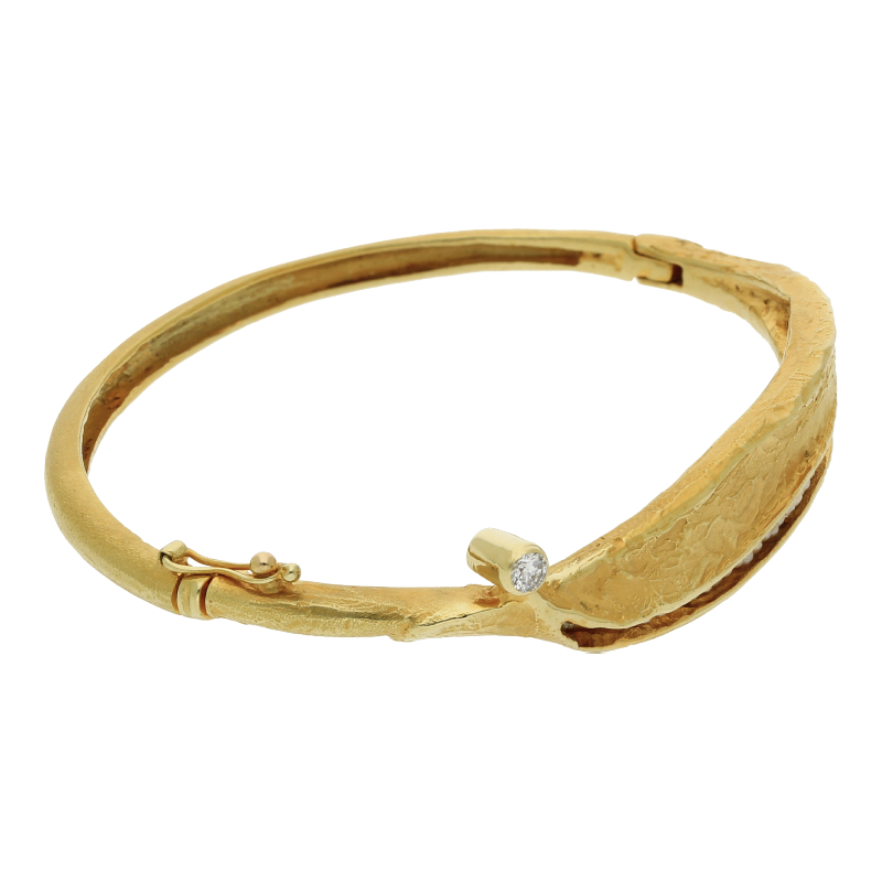 Brillant Armreif 585/ 14 K Gold