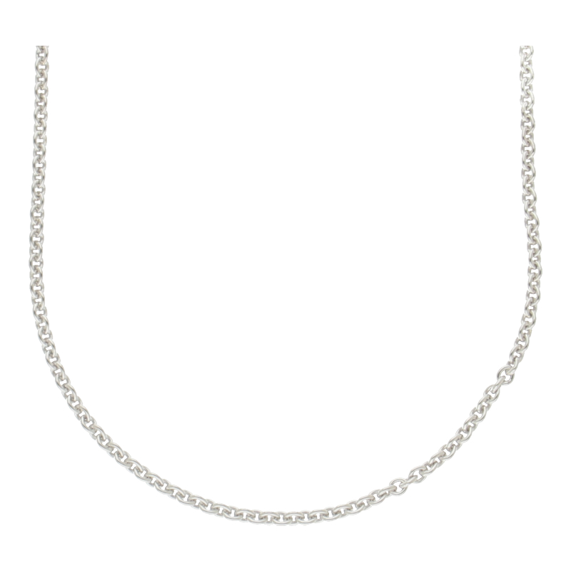 Ankerkette 925/ Silber rhodiniert 60 cm Länge