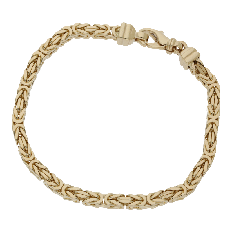 Königsarmband 21 cm Länge 585/ 14 K Gold