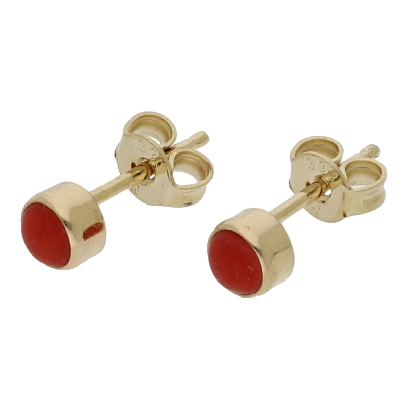 Koralle Ohrstecker 333/ 8 K Gold