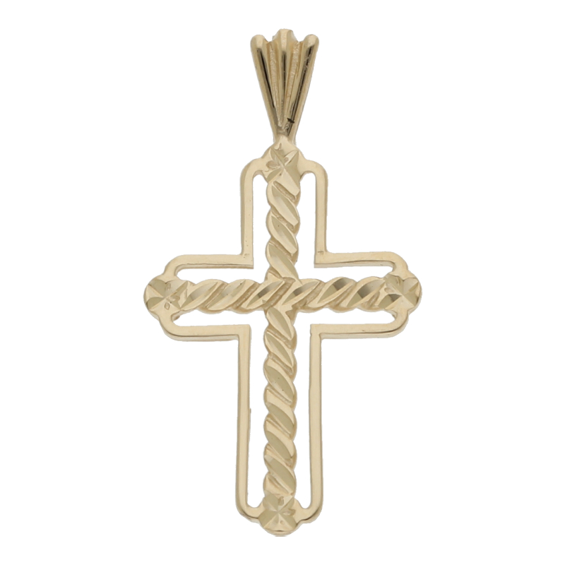 Kreuz Anhänger 585/ 14 K Gold