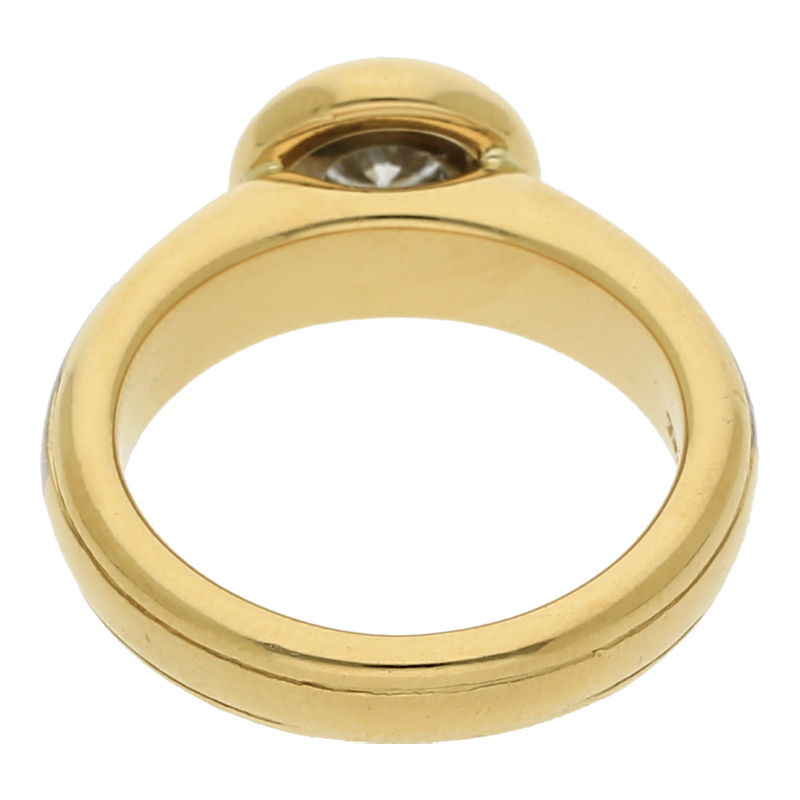 Solitär Brillant Ring 0,35 ct 750 Gold massiv