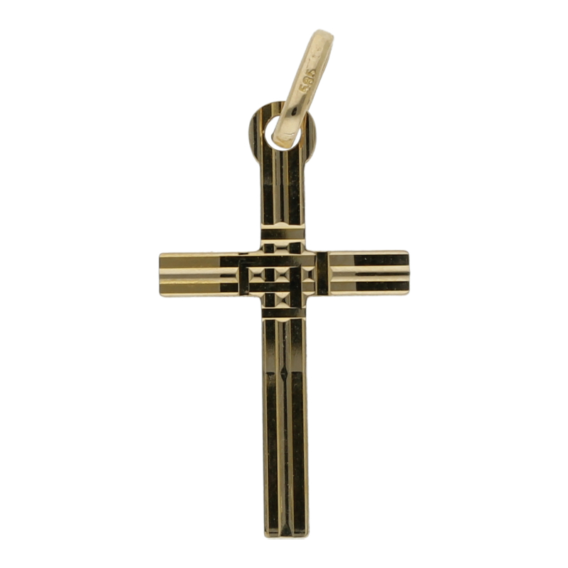Anhänger Kreuz 585/ 14 K Gold