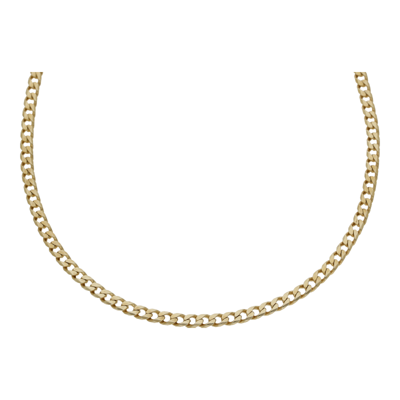 Panzer Kette 48 cm Länge 585/ 14 K Gold