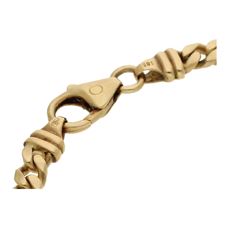 Panzerarmband 21 cm Länge 585/ 14 K Gold