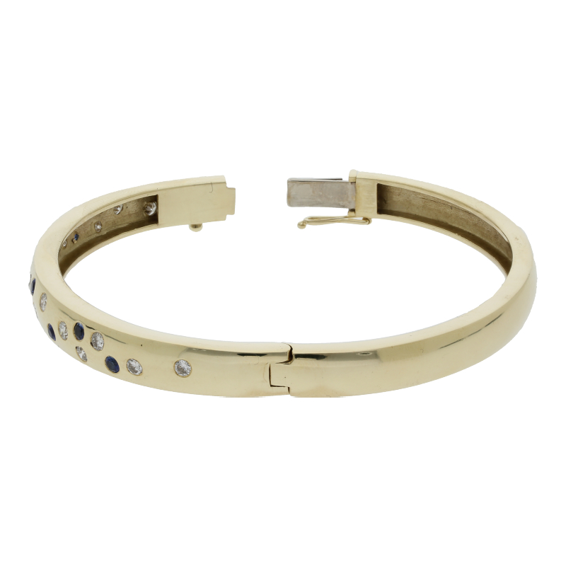 Saphir-Armband mit Diamant, NP 5300 €