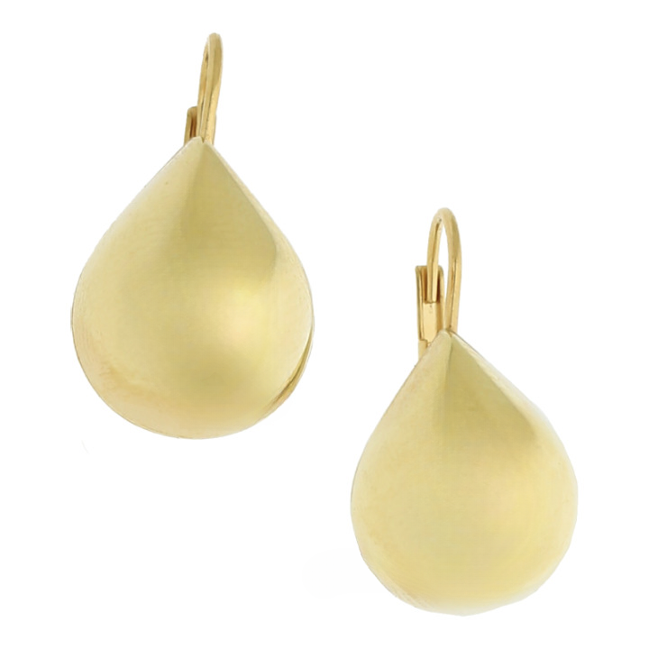 Ohrringe Tropfenform 585 Gold Brisur