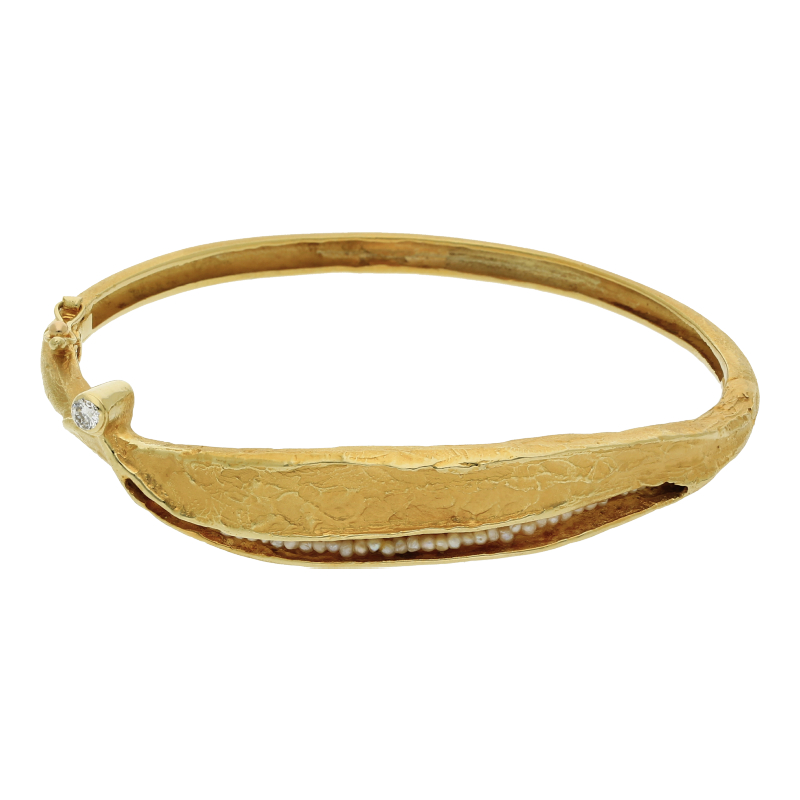 Brillant Armreif 585/ 14 K Gold