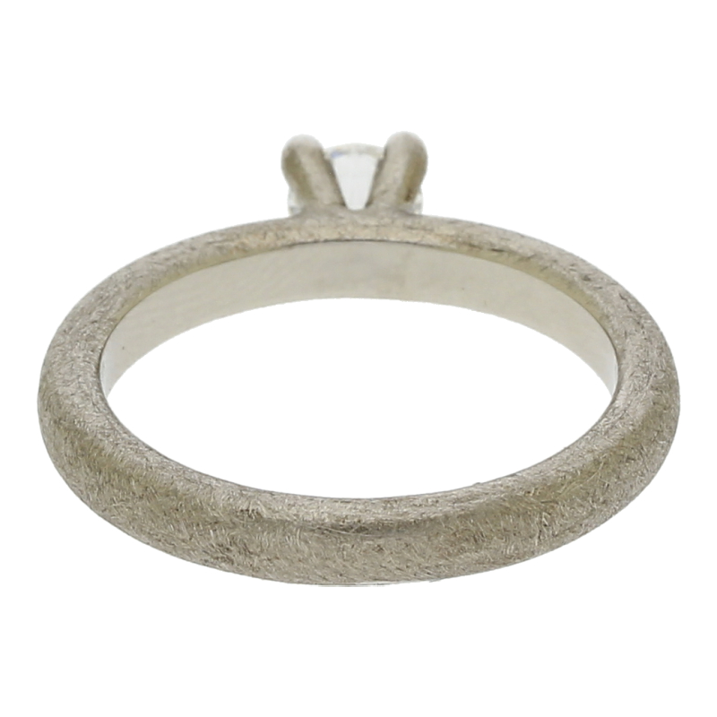 Brillant Ring 0,50 ct mit Expertise 950/ Platin