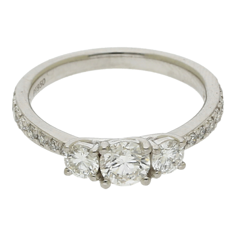 Brillant Ring 950/ Platin