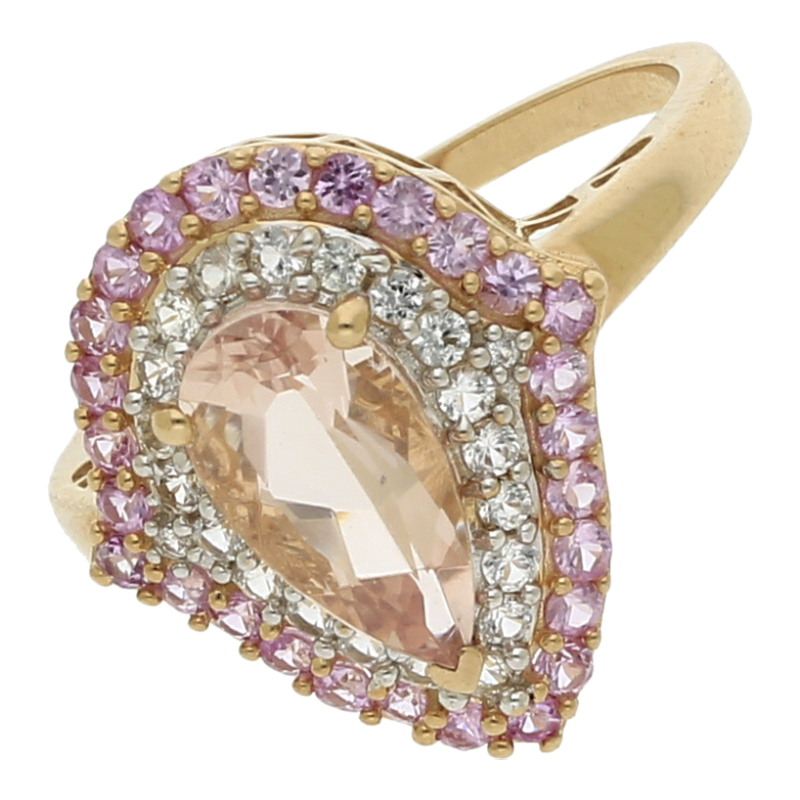 Ring mit Morganit Tropfen NP. ca. 890 Euro