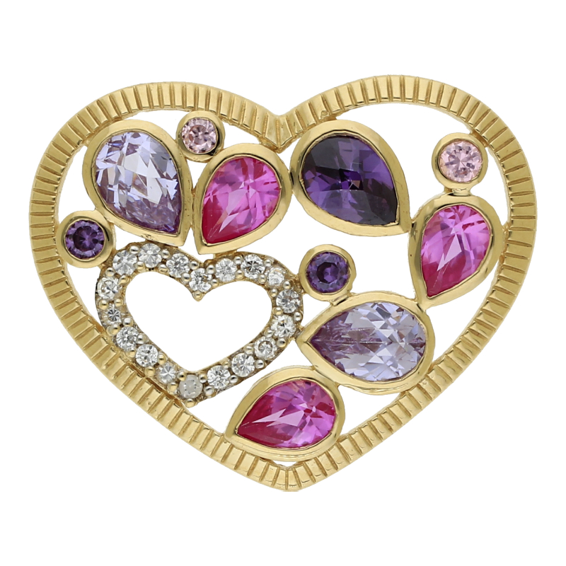 Herz Anhänger 333/ 8 K Gold