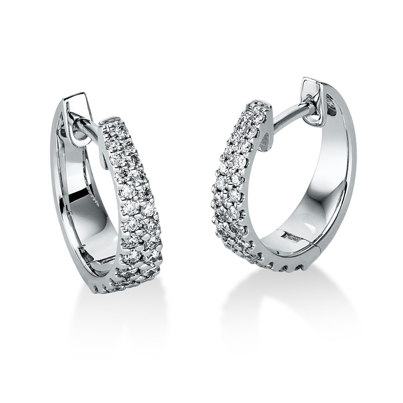 Brillant Creolen 0,35 ct 750/ 18 K Gold