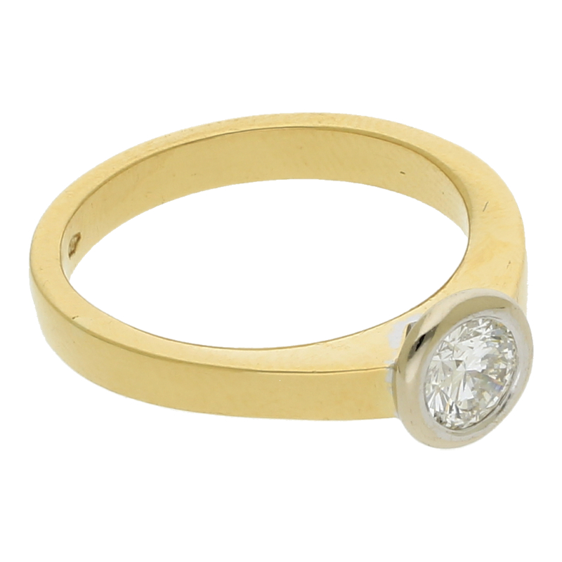 Brillant Solitär Ring 750/ 18 K Gold
