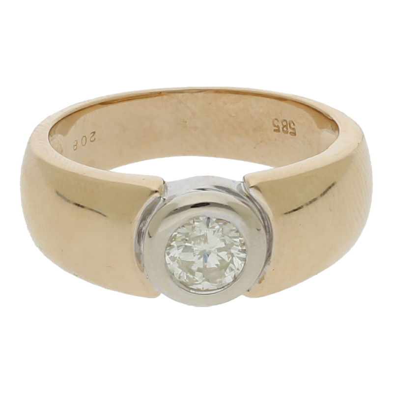 Brillant Solitär Ring ca. 0,50 ct 585 Gold