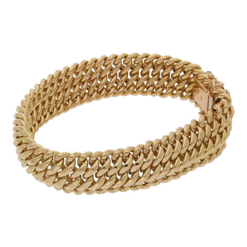 Armschmuck 750 /18 K Gelbgold Länge 19 cm Breite 1,4 cm