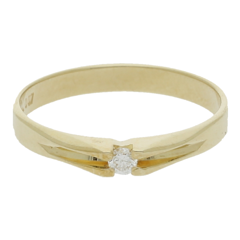 Brillant Solitär Ring 585/ 14 K Gold