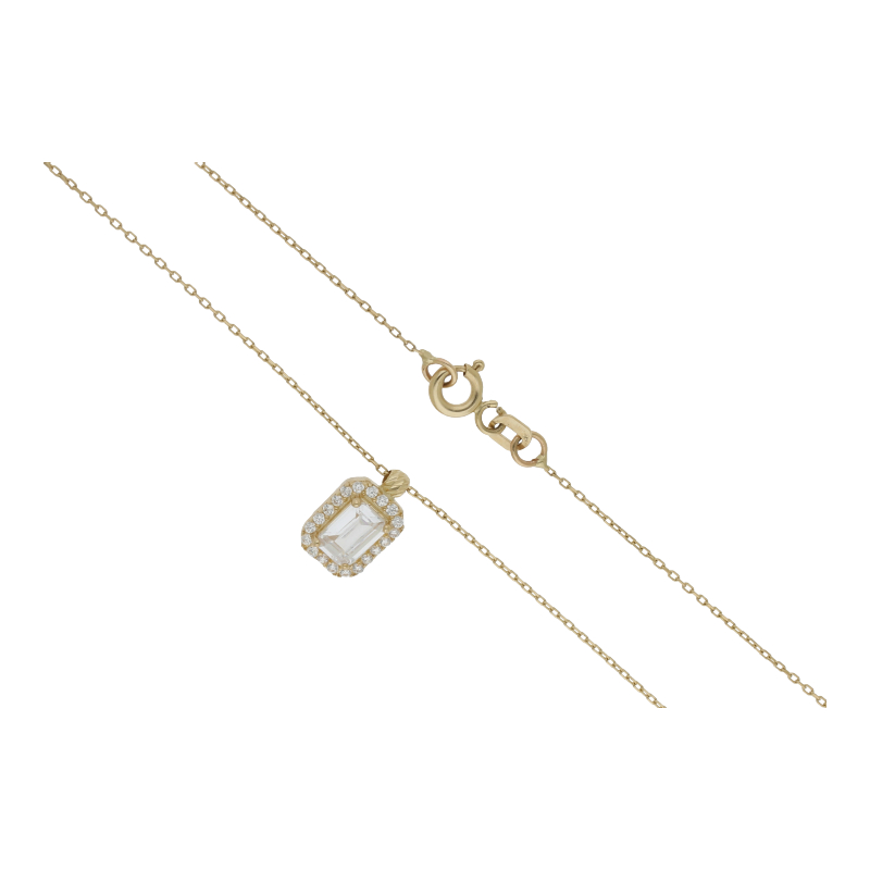 Collier 585/14 K Gelbgold