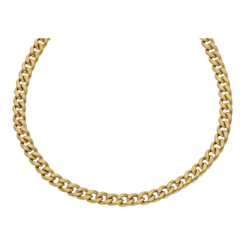 Halskette 333/8 K Gelbgold Panzerkette Breite 4,6 mm Länge 50 cm
