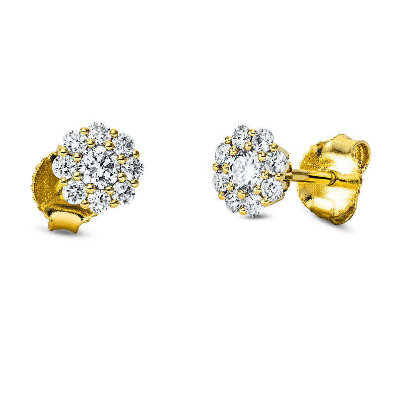 Brillant Ohrstecker 0,43 ct 750/ 18 K Gold
