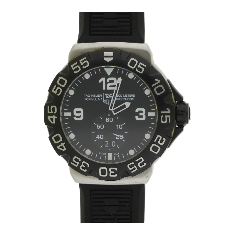 TAG Heuer Formula 1 Grande Date WAH1010 Stahl 41mm Quarz Kautschuk 2014 Box & Papiere