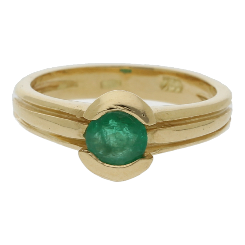 Smaragd Ring 750/ 18 K Gold